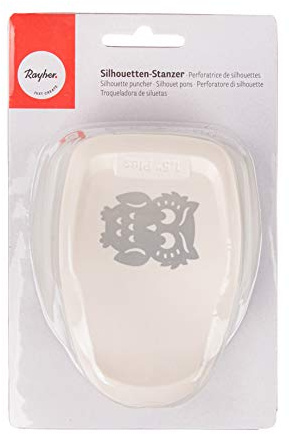Rayher 69074000 Silhouetten-Stanzer Eule, 3,5x4,5cm, SB-Blister 1Stück