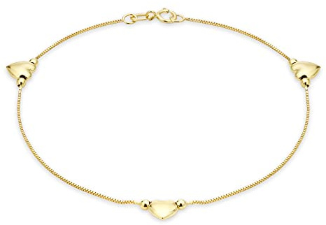 Carissima Gold - 1.26.0071 - Bracelet Femme - Coeur - Or jaune (9 Cts) 0.8 Gr