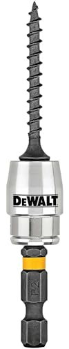 DEWALT FlexTorq Magnetic Bit Holder, Impact Ready, 2-Inch (DWA2SLVIR)