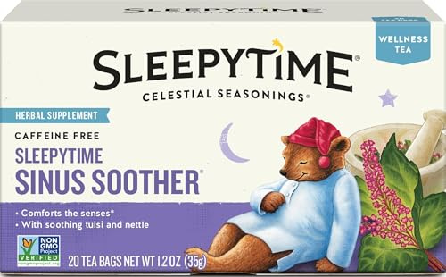 Wellness Tea Sinus Soother 20count, Spearmint, 20 Count (Pack of 2)