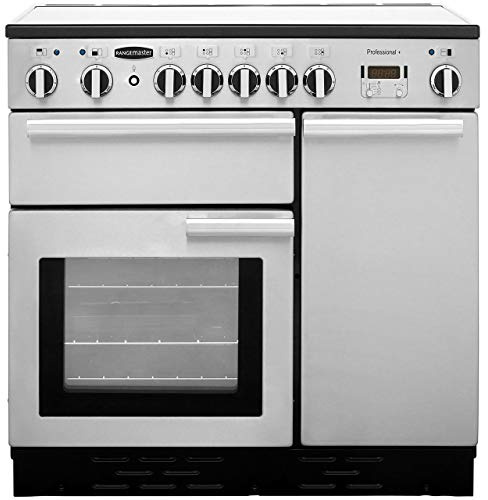Rangemaster Professional Plus PROP90ECCY/C 90cm wide Electric Range Cooker with Ceramic Hob - Cranberry - A/A Rated