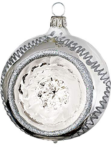 Christbaumkugel Winterzauber Reflexkugel 8cm 3Stck. per Box von Jingle Bells Lauscha