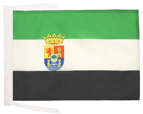 AZ FLAG Bandera Extremadura 45x30 cm Extremeña Poliéster 100D Cuerdas