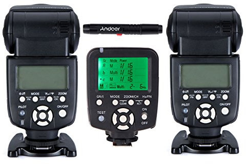 YONGNUO YN560 III Universal 2.4G Wireless Speedlite Blitzkamera (2 Stück) + YN560-TX II Manueller Blitzauslöser LCD-Sender mit Fernbedienung Kompatibel mit Canon DSLR-Kamera