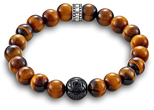 THOMAS SABO Armband Braun 925 Sterling Silber A1408-806-2-L17,5