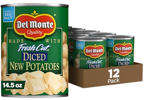 DEL MONTE FRESH CUT Diced Canned Potatoes, Canned Vegetables, 12 Pack, 14.5 oz Can