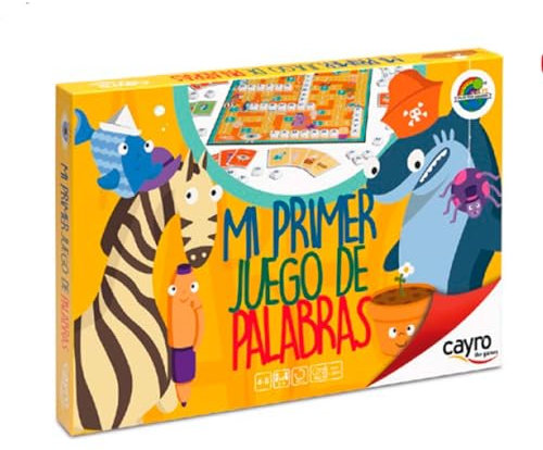 Cayro - Mi Primer Juego de Palabras - + 4 Años - Juego para Formar Palabras - Juego Educativo para Niños - Aprenden Mientras Juegan - Incluye Tablero Y Fichas De Letras - de 2 a 4 Jugadores