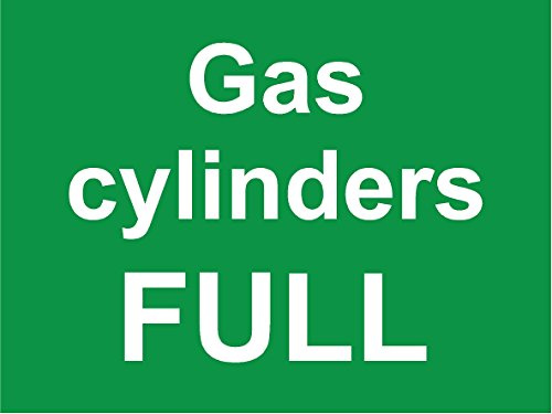Gas cylinders Full 1mm PVC Sign.
