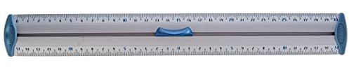 Maped M120130 - Regla de aluminio (30 cm, doble numeración y protección en los extremos)
