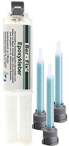 Ber-Fix 30 Min Epoxidharz Kleber – Ideales 2K-Set für Hobby & Modellbau – Inklusive 3 Mischdüsen