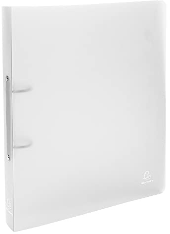 Exacompta - Ref.54360E - Box of 5 semi-rigid PP Chromaline binders - 2 round rings diameter 30mm - Spine 40mm - External dimensions: 32x26.8 cm - Format to be filed A4 Maxi-Colours: colorless