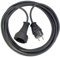 Brennenstuhl Cable alargador de Corriente de 2 m (Extensible eléctrico para Interiores) Negro