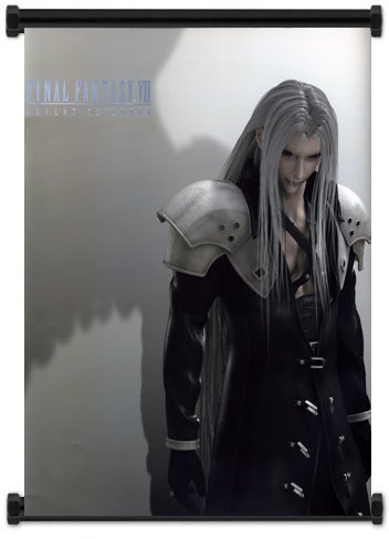 Final Fantasy VII Advent Children Sephiroth Fabric Wall Scroll Poster (16x22) Inches