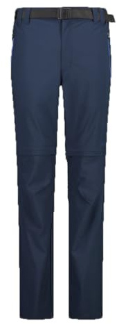 CMP Pantaloni Zip off Elasticizzati da Uomo, Antracite, 52