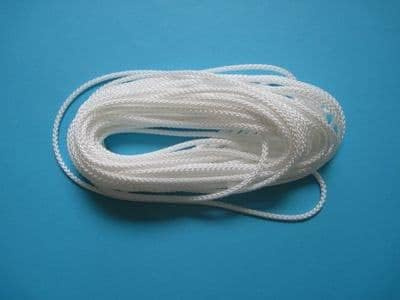 2.8MM QUALITY VENETIAN BLIND CORD WHITE (10 METERS, White)