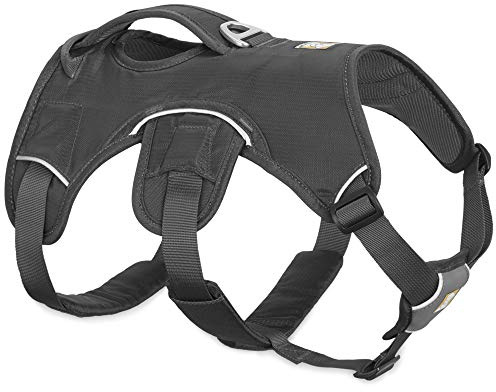 Ruffwear Mehrzweck-Hundegeschirr, Raues Gelände, Arbeitshunde, Miniatur Hunderassen, Größenverstellbar, Größe: XXS, Grau, Web Master Geschirr