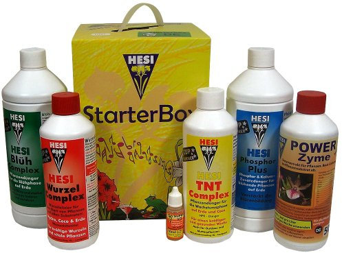 Hesi - Kit per principianti, fertilizzanti, terra e fiori, fosforo, SuperVit, TNT, radici, Power Zyme