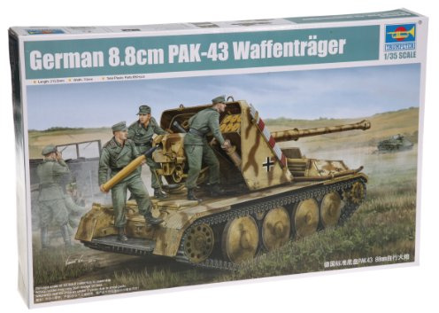 Trumpeter 05550 Modellbausatz German 8.8cm PAK-43 Waffenträger SPG, Verschieden