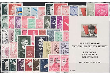 Goldhahn DDR Jahrgang 1956 postfrisch komplett Briefmarken für Sammler