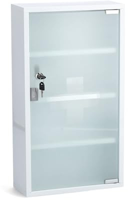 Zeller 18122 Medizinschrank, Metall, weiß