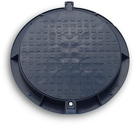 Varile 780 mm Couvercle de réservoir de regard - Charge jusqu'à 1,5 tonnes - Noir