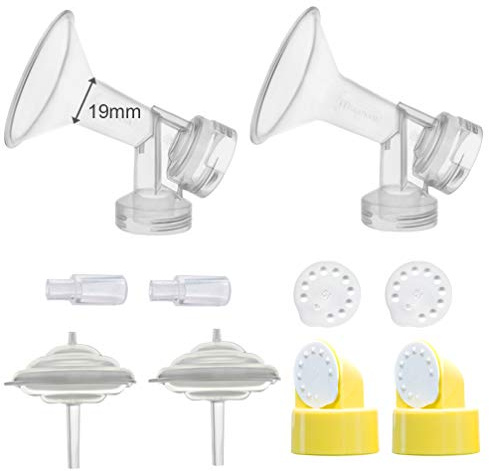 Maymom Brusthauben Set für Medela Freestyle Milchpumpen (19mm Durchmesser)