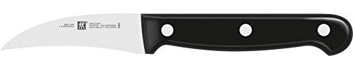 ZWILLING Couteau à Éplucher, Lame : 7 cm, Lame Incurvée, Acier Inoxydable, Spécial/Manche Plastique, série Twin Chef 2