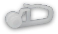 Gardinenröllchen weiß Kunststoff Gardinenrollen 100 Stück Gardinenzubehör für Kräuselband Vorhang #195