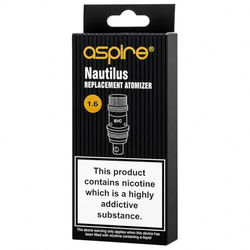 ASPIRE - BVC - NAUTILUS et Mini Nautilus - (Pack de 5) Résistances 1.6 ohms Aspire - pack5-nautilus-resistancesbvc
