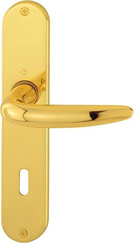 HOPPE Langschild-Garnitur 'Atlanta' Messing poliert M1530/302 - 2132269