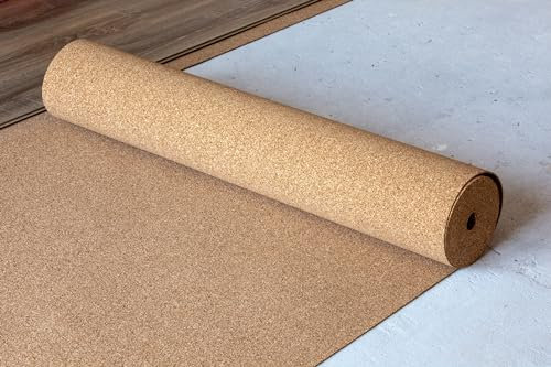 15m² 4mm Qualitäts Trittschalldämmung Rollenkork Tepcor® - Stärke 4mm, Breite 1m, Länge 15m