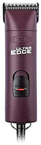 Andis 22685 Professional UltraEdge Super 2-Speed Detachable Blade Clipper – Rotary Motor with Shatter-Proof Housing, Runs Calm & Silent, 14-Inch Cord - for All Coats & Breeds - 120 Volts, Burgundy