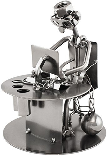 BRUBAKER Stiftehalter Workaholic Metall Skulptur