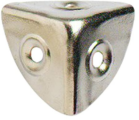 Bulk Hardware BH03646 Coin en Laiton, 28 mm, Set de 4 Pièces