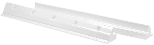 Offgridtec 2 Stk. Spoiler Solar Dachhalterung (55 × 8,9 × 6,5 cm) (weiß) | Heavy-Duty ABS PV Halterung für Solarmodule, leicht & stabil, vorgebohrte Montageschraubenlöcher, wetterfest & langlebig