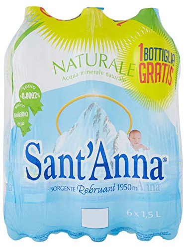 Sant'Anna Eau naturelle, source Vinadium, 6 x 1,5 L