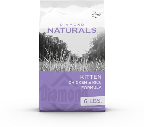 Diamond Naturals Kitten Real Meat Recipe Natural Dry Cat Food With Real Cage Free Chicken 6Lb