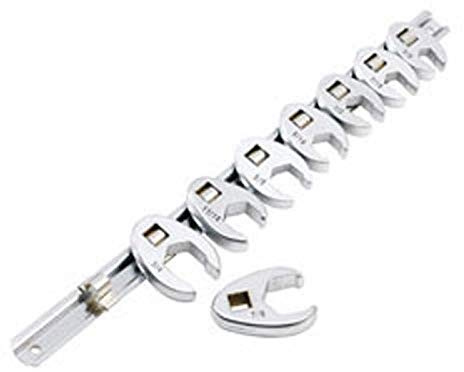 Clarke PRO195 8 Piece Crows Foot Imperial Spanner Wrench Set