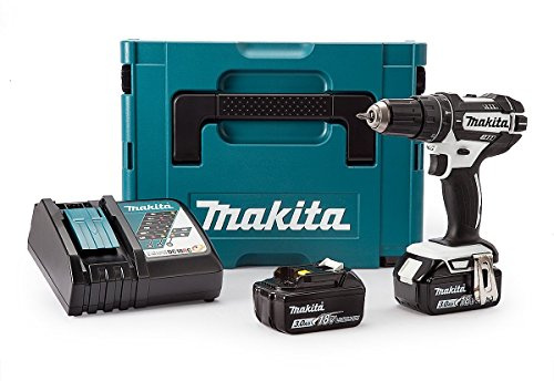 Perceuse à percussion 18V LXT série blanche (2x3,0 Ah) en MAKPAC - MAKITA DHP482RFWJ