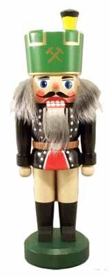 Rudolphs Schatzkiste Nussknacker Bergmann bunt Höhe 22cm NEU Weihnachten Seiffen Nutcracker Nüsse Erzgebirge Winter Dekoration Holzkunst Holz Weihnachtsmann Christmas Walnuss