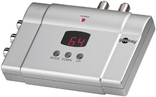 goobay Breitband Stereo Audio-/Video-HF-Modulator mit LED; SAT Modulator HF-2 Stereo
