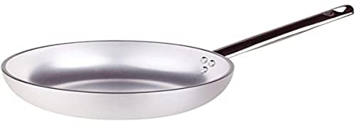 Pentole Agnelli Padella Svasata Alta, Alluminio, Argento, 40cm