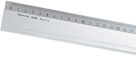 Lineal Aristo 100 cm Aluminium mit Gummieinsatz