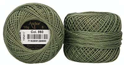 Anchor stickgarne pärlgarn, tjocklek: 8, uppfattning: 10 g, längd på löpning: 82 m