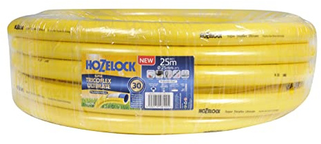 Hozelock 48290 25 mm 25 m Super Tricoflex Ultimate Water Hose - Yellow