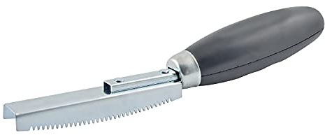 SOUTH BEND Soft Grip Fish Scaler - Durable Double Tooth Blade