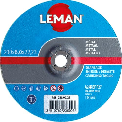 DISQUE EBARBAGE METAL 230X6.0X22.23 F27-236.00.25 - LEMAN