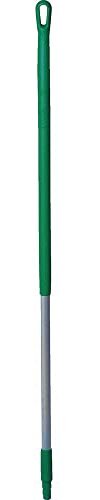 Vikan 51 Color Coded Handle, 1 1/4 in Dia, Green, Aluminum 29352-1 Each