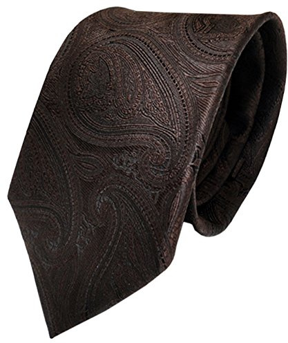 TigerTie Designer Krawatte in paisley muster - Krawatte Klassischer Schnitt