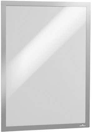 Durable Info-Rahmen Duraframe (A3, selbstklebend mit Magnetverschluss) 1 Stück, silber, 483823